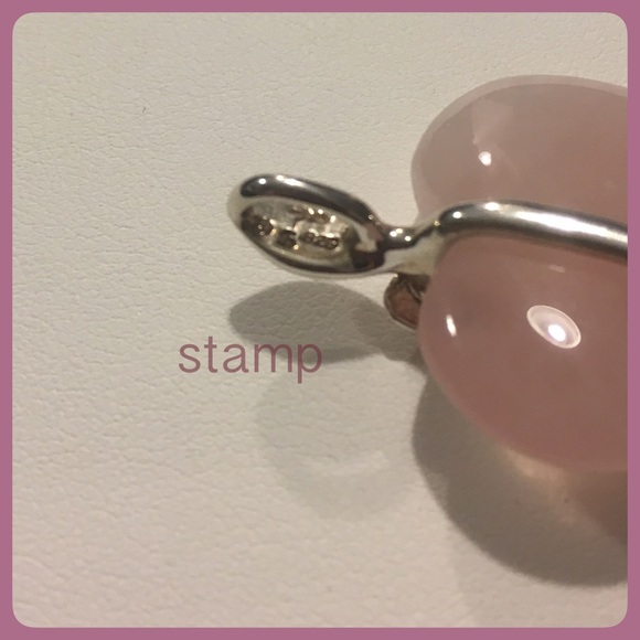 Pretty Heart Pendant with Pink Stone - Picture 4 of 4