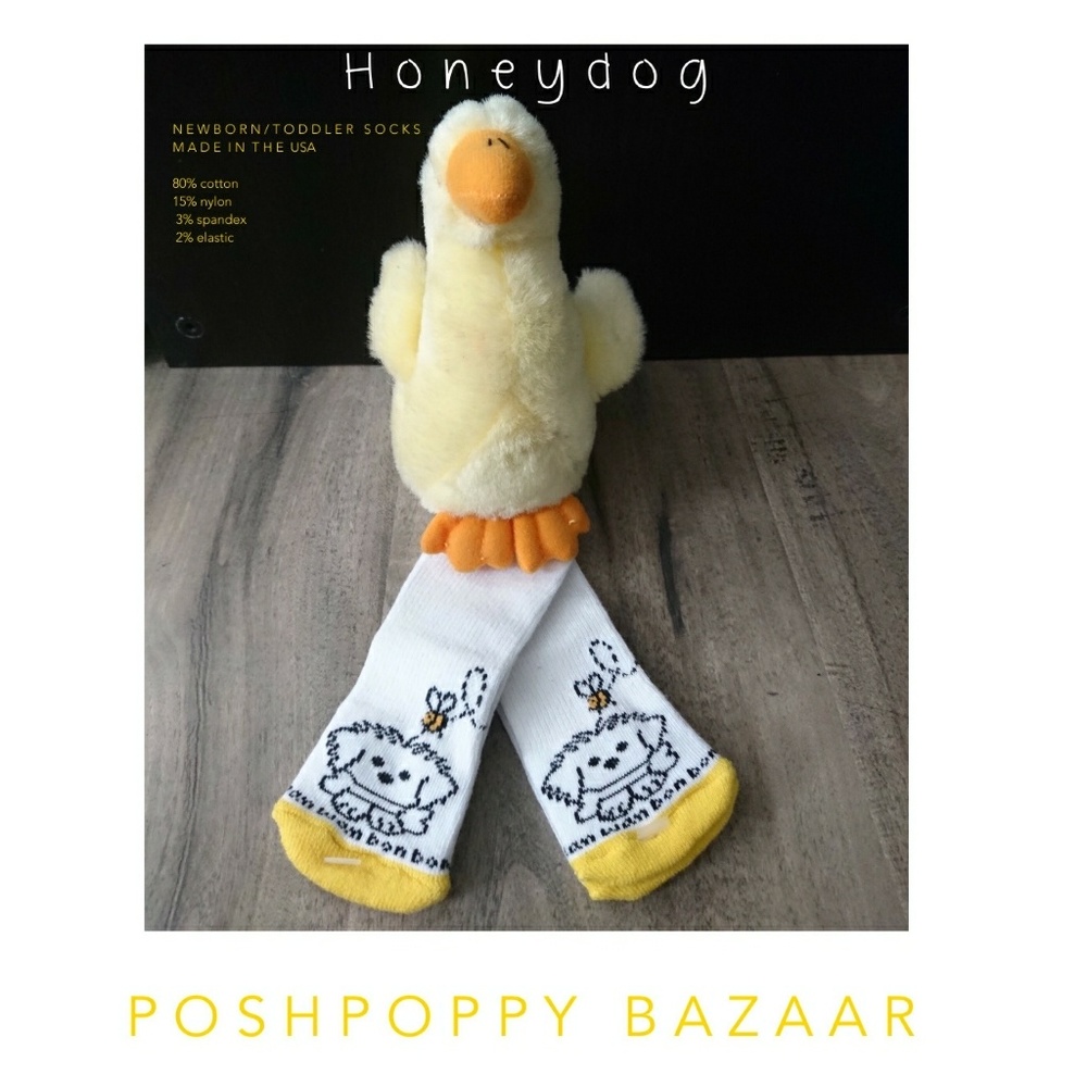 2 PAIRS NEWBORN BABY SOCKS MADE IN THE USA