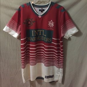 Akoo No Rivals Men’s Red Striped Jersey Size Large