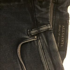 AllSaints Blue Skinny Jeans (Stretch)