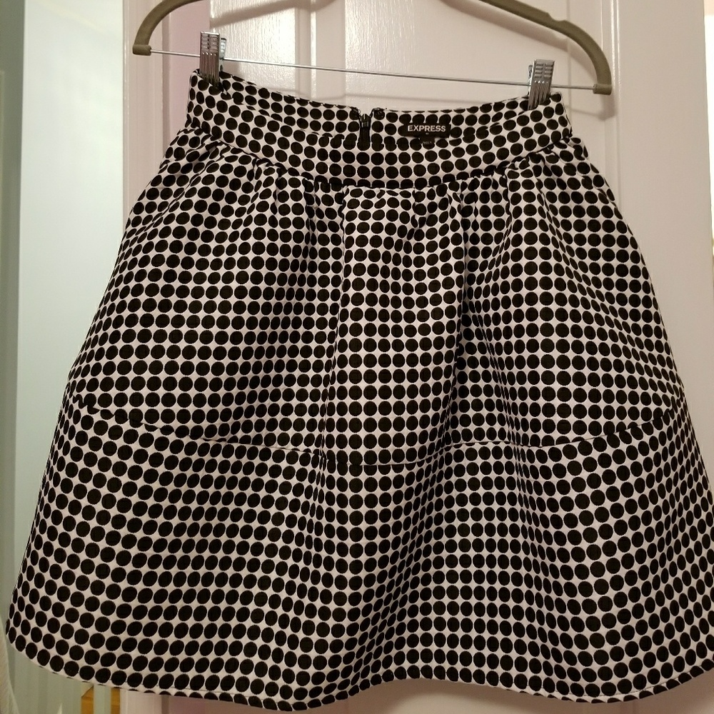 Express full skirt polka dot 4
