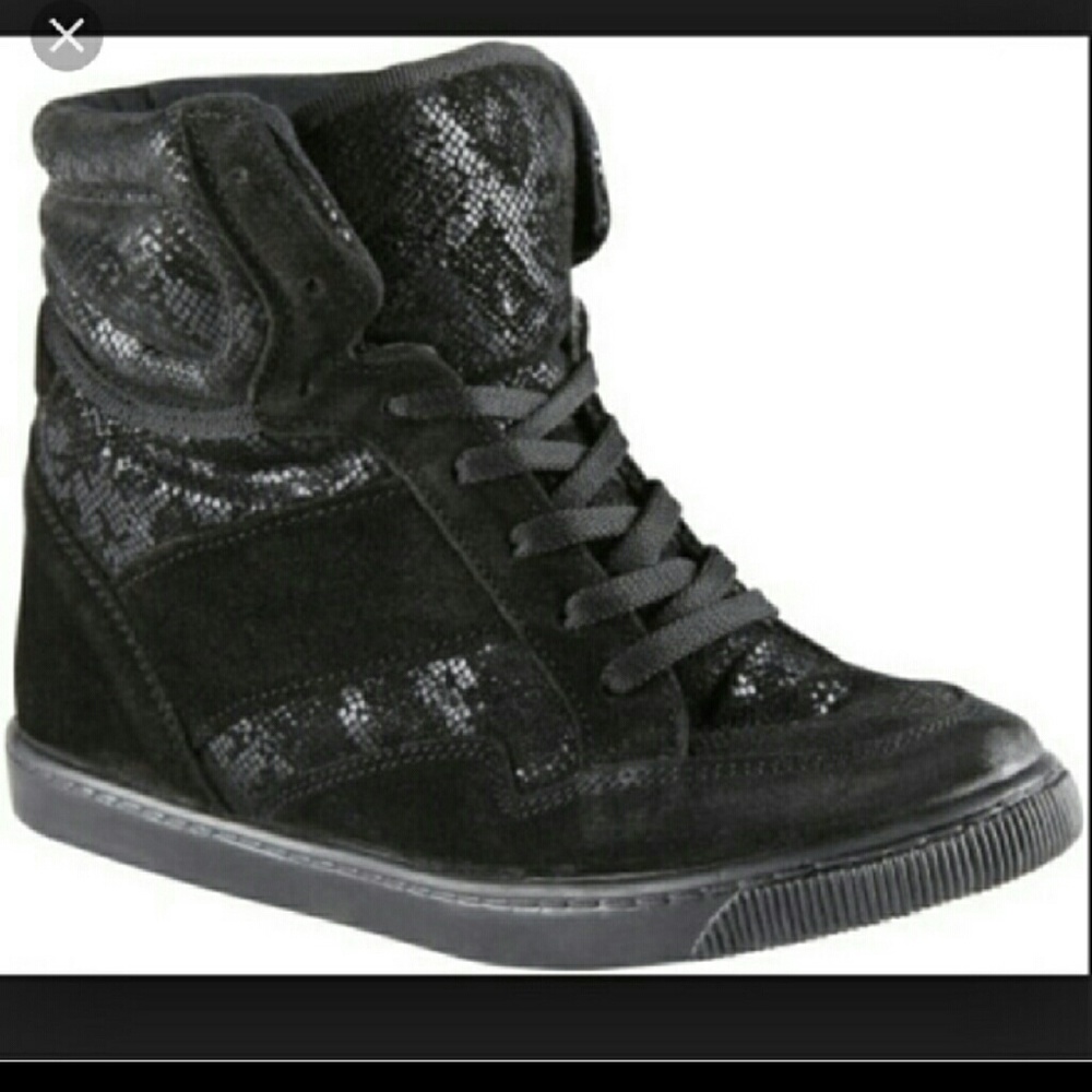 Aldo suede & snakeskin high-tops
