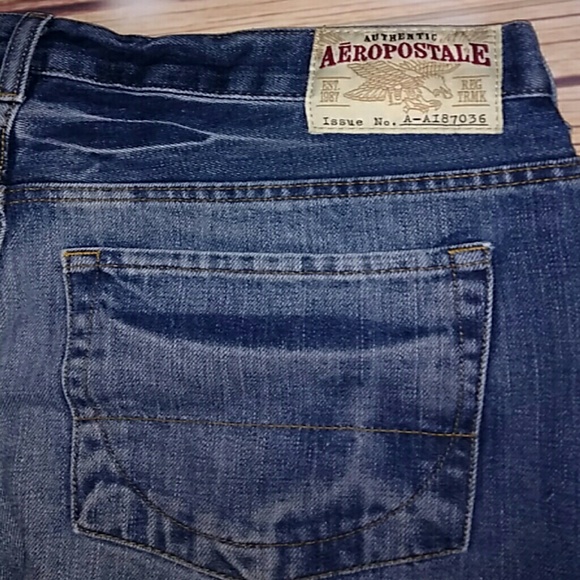 Aeropostale Vintage Boot Distressed Denim Like NEW - Picture 6 of 8