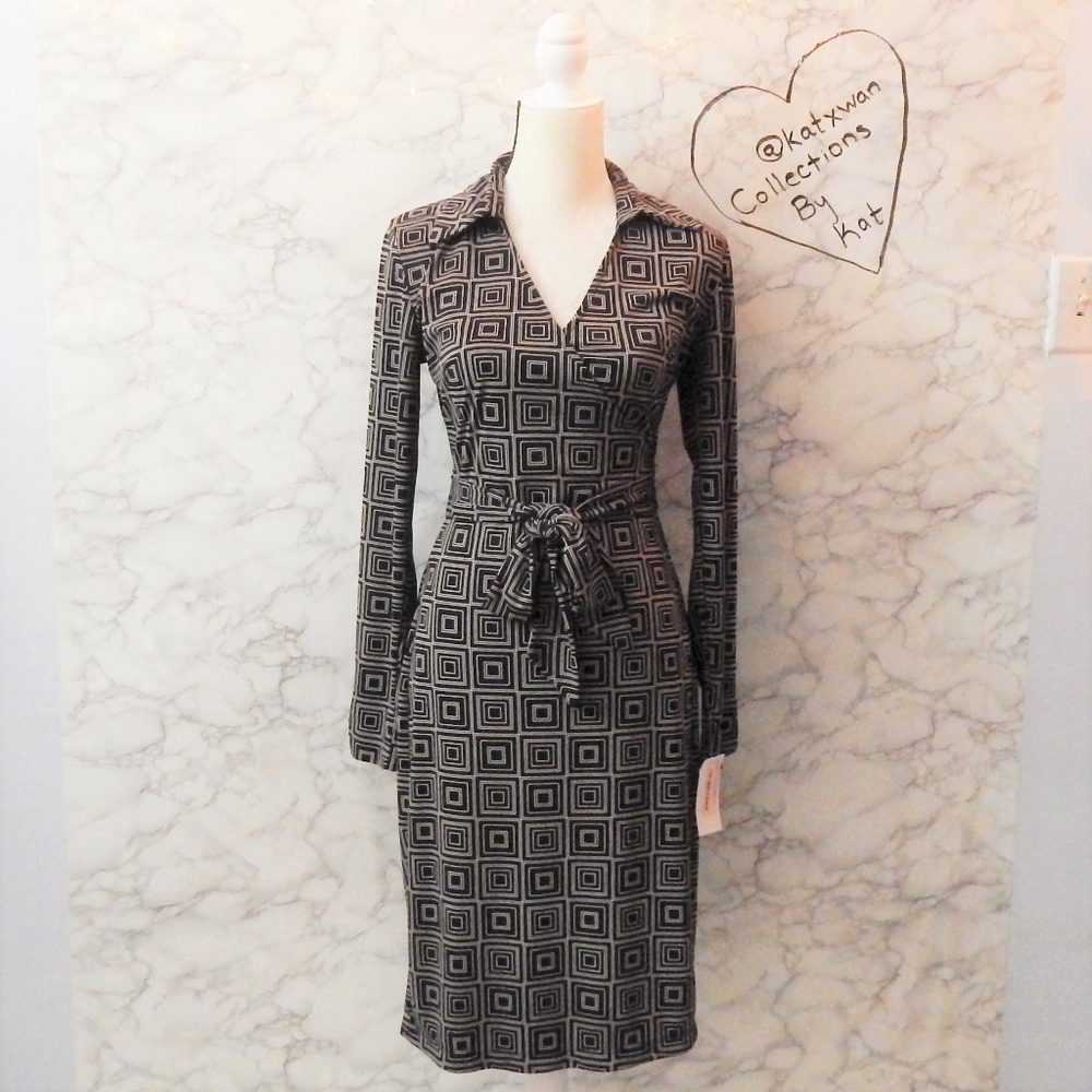 Express Long Sleeve Wrap Dress