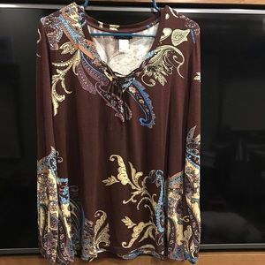 Venus Paisley Print Top Large
