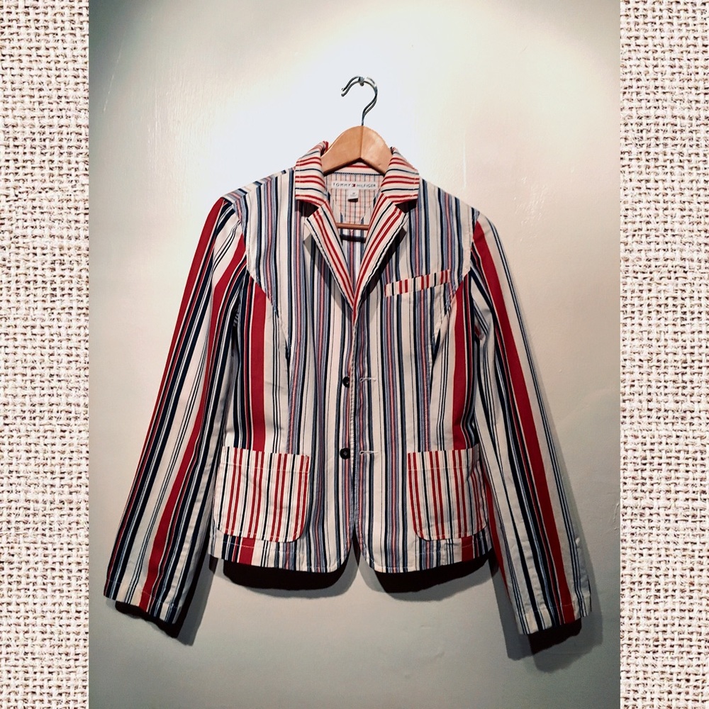 Tommy Hilfiger Vertical Striped Women’s Blazer