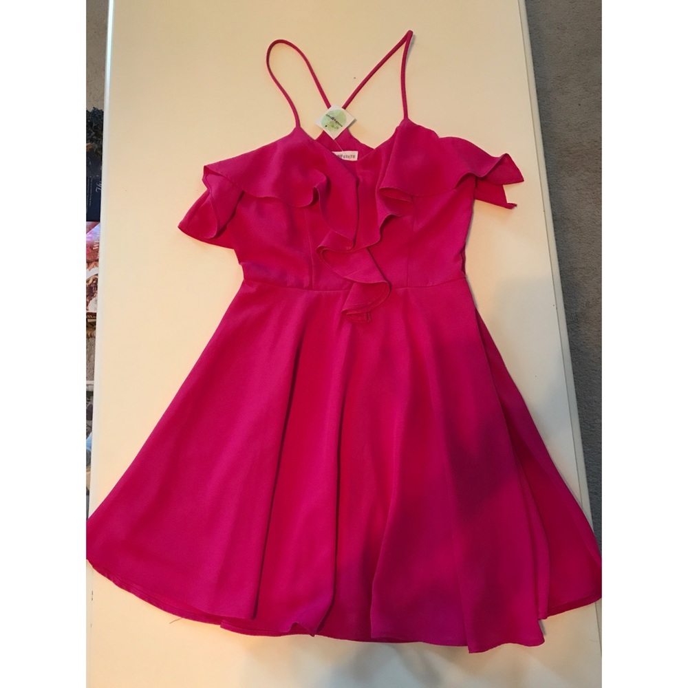 Fucsia summer dress.
