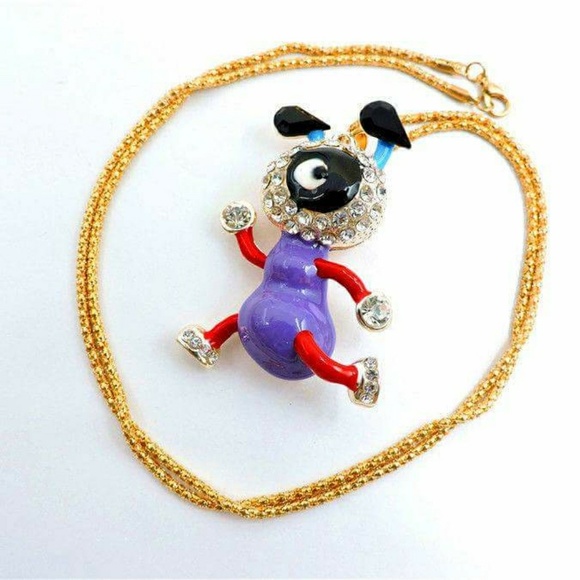 Betsey Johnson Cute Ant Crystal Rhinestone Pendant - Picture 3 of 4