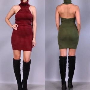 Cut out back sweater