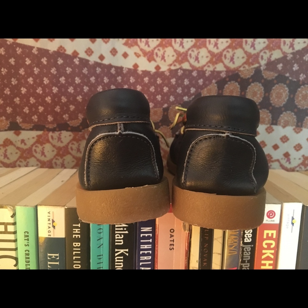 Vintage women's Blue Leather Minnetonka Boat shoes - Picture 6 of 7