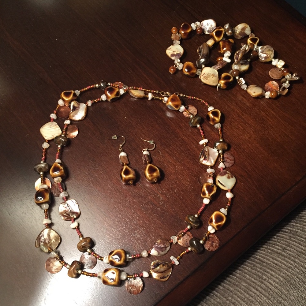Multi-Brown Jewelry Set