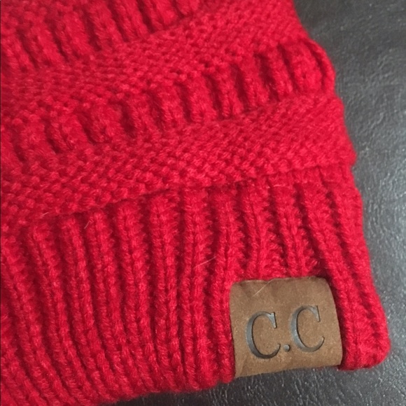 💋2 Left C.C Red Beanie!💋 - Picture 3 of 4
