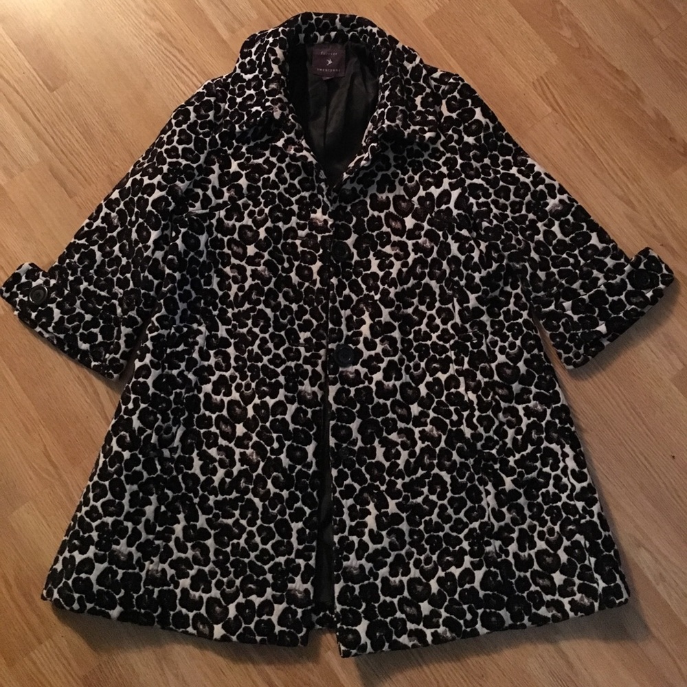 Cheetah Pea Coat