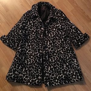 Cheetah Pea Coat