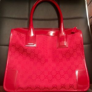 Gucci canvas handbag