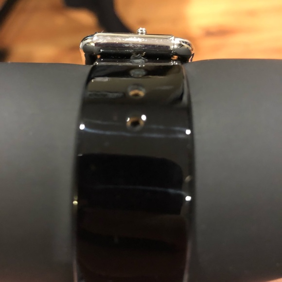 Marc By Marc Jacobs Black Patent Leather Watch