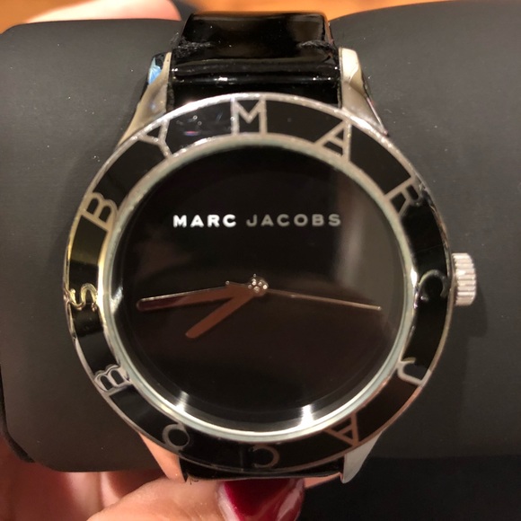 Marc By Marc Jacobs Black Patent Leather Watch main image 6