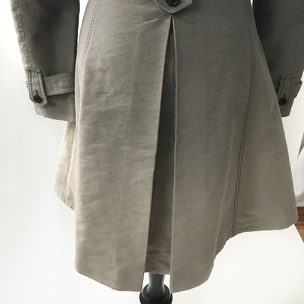 sold • karen millen • gray ombre degrade trench - Picture 2 of 8
