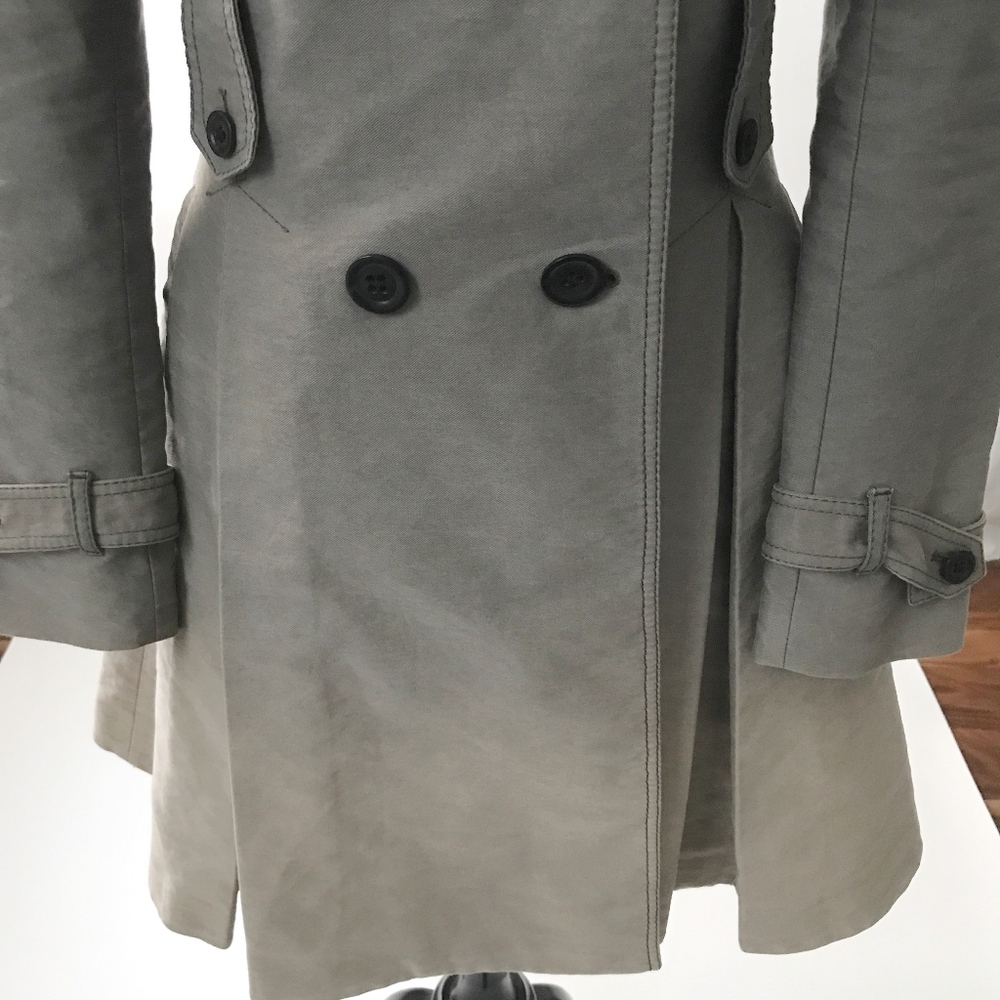 sold • karen millen • gray ombre degrade trench - Picture 6 of 8