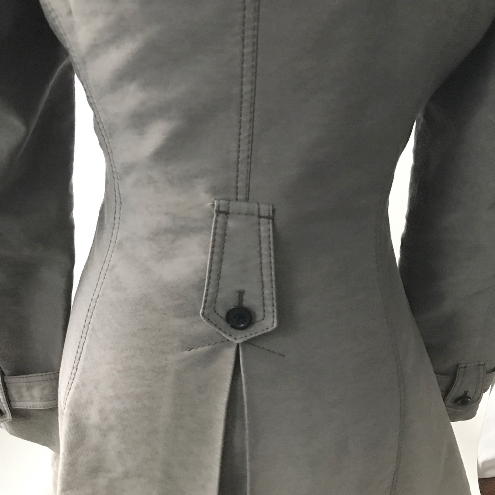 sold • karen millen • gray ombre degrade trench - Picture 3 of 8