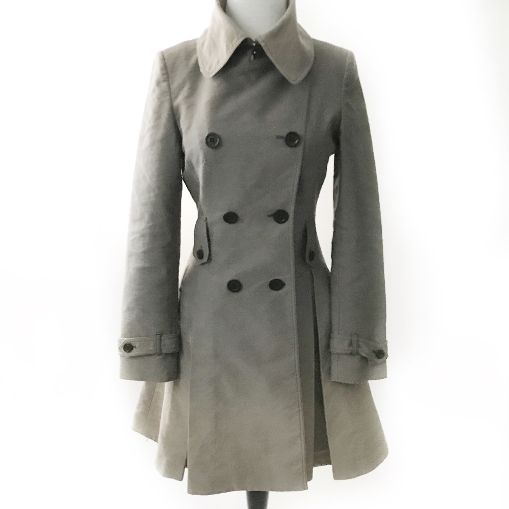sold • karen millen • gray ombre degrade trench - Picture 8 of 8