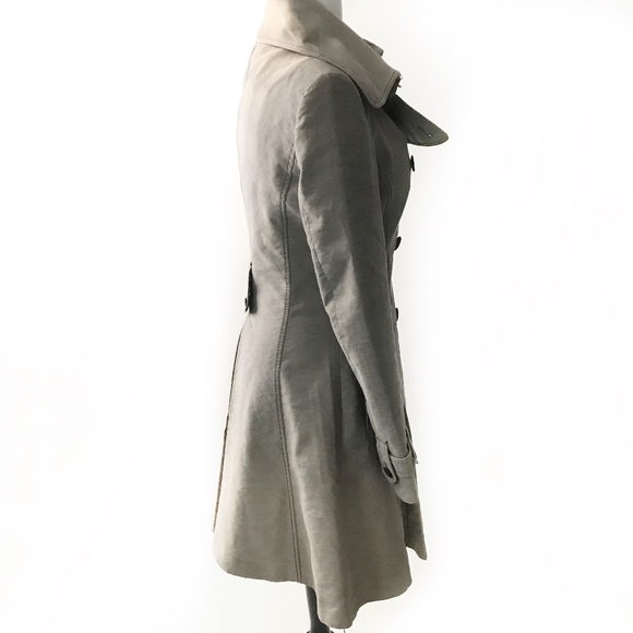 sold • karen millen • gray ombre degrade trench - Picture 4 of 8
