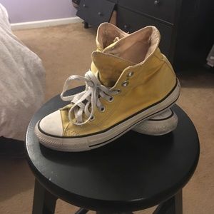 Converse yellow high top