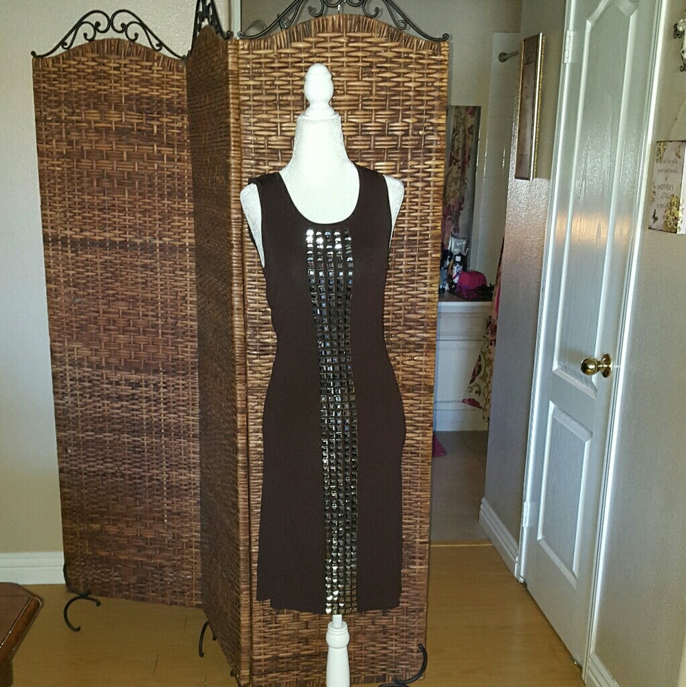 🔥🔥🔥BCBG dress in a chocolate dark brown color
