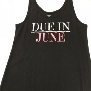 Due In June Maternity Tank Top