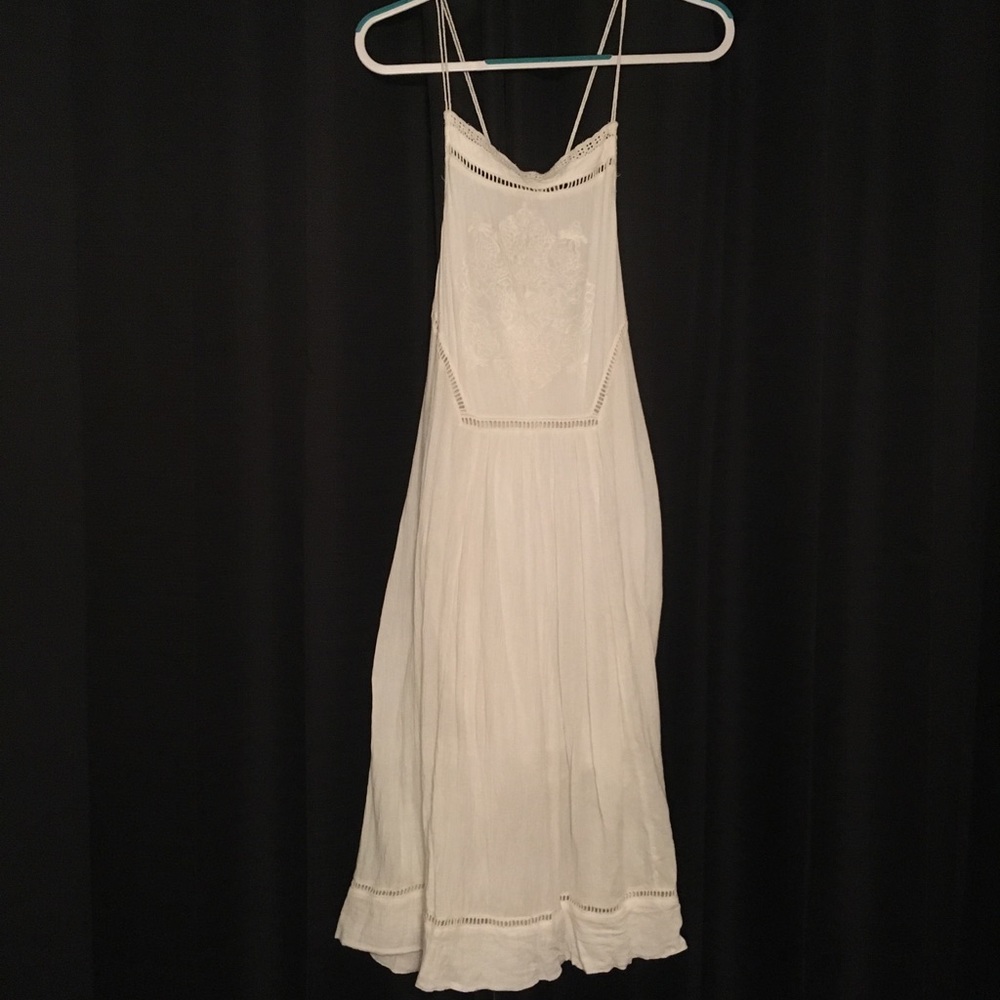 White boho dress