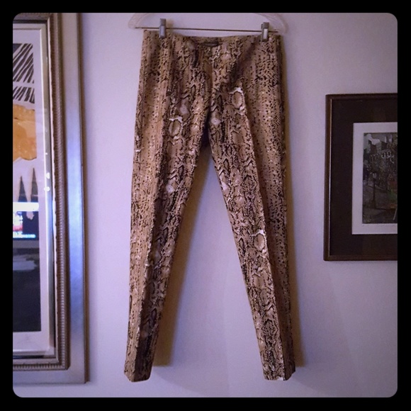 Vince Camuto Python Print Pant - Size 2 - Picture 1 of 6