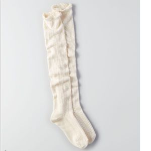 New American Eagle Pointelle Over the Knee Socks