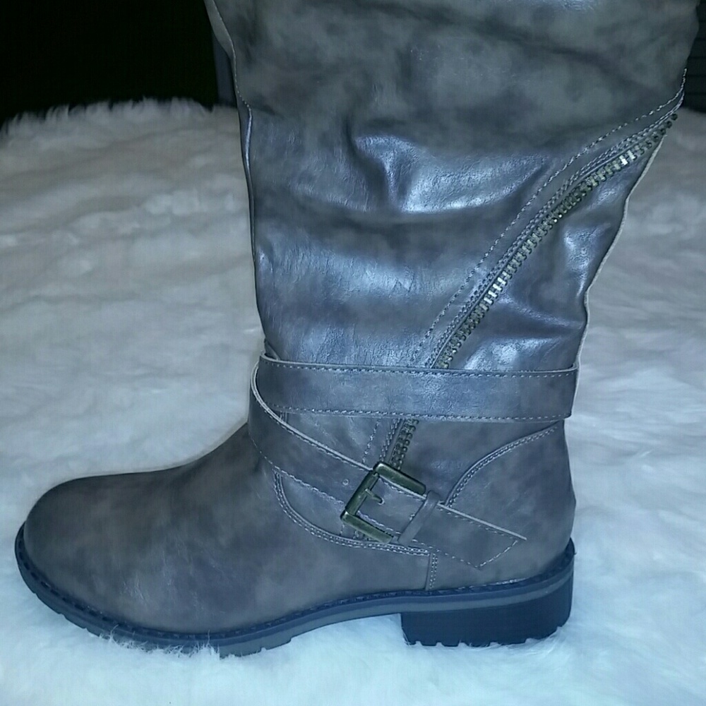 Taupe | Riding Boots - Picture 2 of 4
