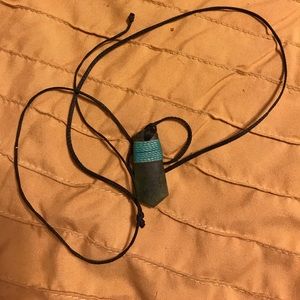 Stone turquoise necklace