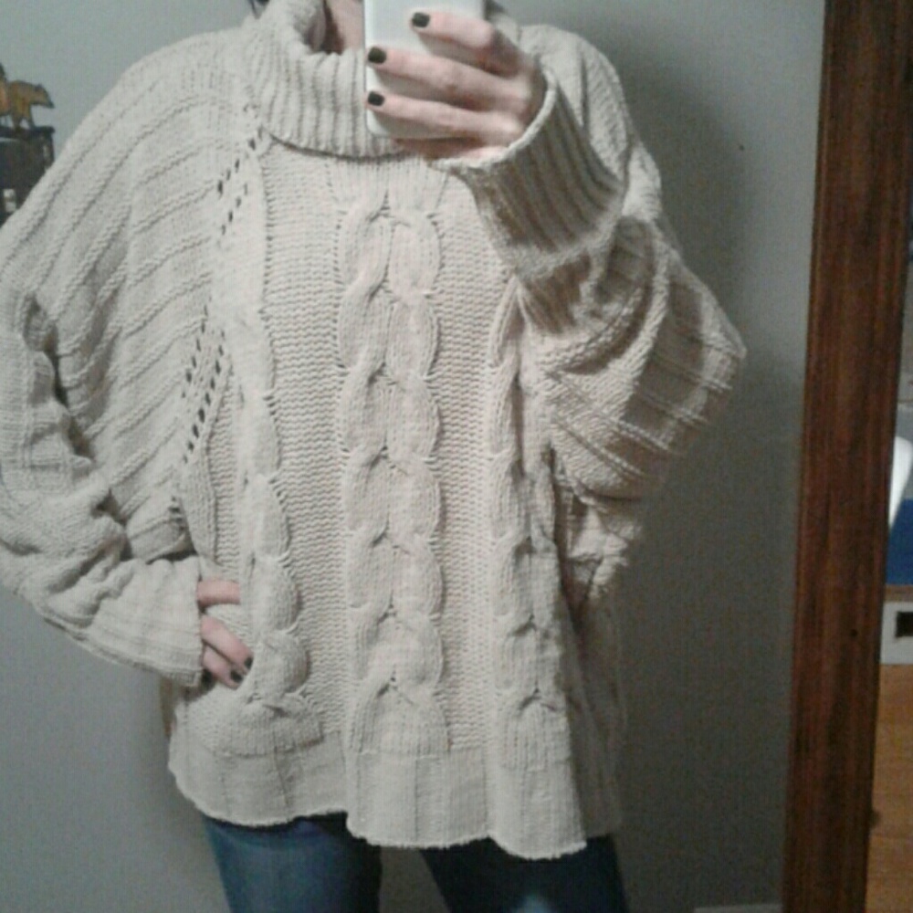 Oversized knit sweater