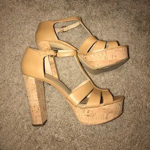 Michael Kors - Mercer Cork Platform Sandal Size 10