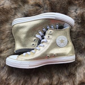 {Converse All-Star} Gold Stingray Hightops