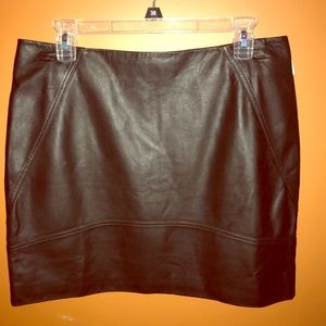 💯 real leather black mini