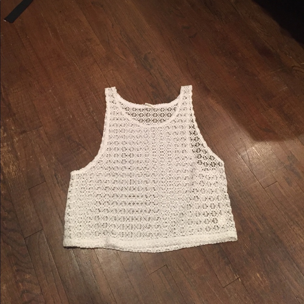 PINK Victoria’s Secret white mesh top
