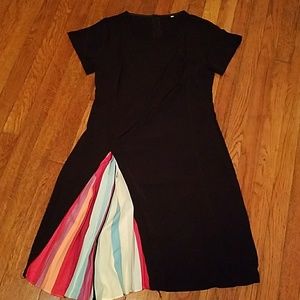 Rainbow pleat dress