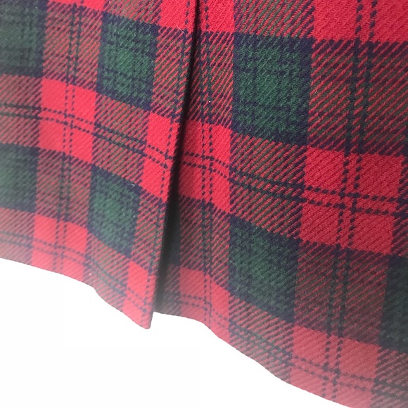 Vintage PENDLETON Long Red Plaid Skirt Size 12 - Picture 5 of 7