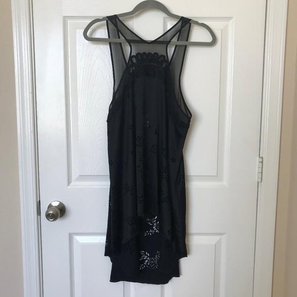 Free People Black Laser Cut Top - Picture 1 of 5