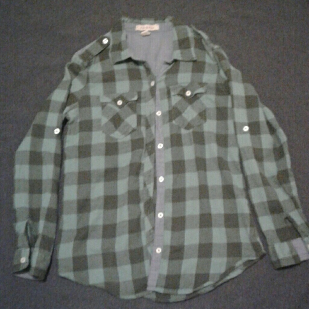 Light green flannel