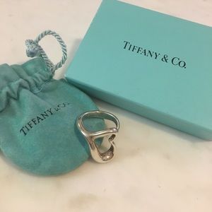 Authentic Tiffany & Co. Open Heart Ring