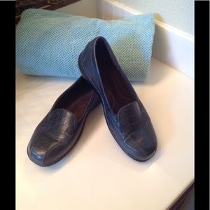 Clarks Navy Loafers size 8