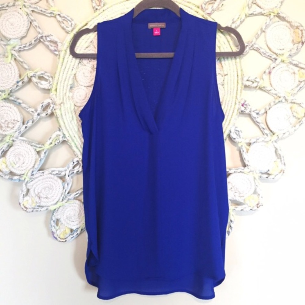 Bright Cobalt Blue Blouse Vince Camuto