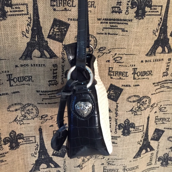 4/$20 Small Straw Shoulder Bag Purse Silver Heart - Picture 4 of 8