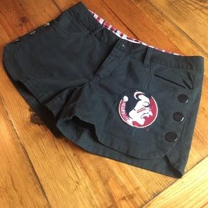 Black FSU shorts