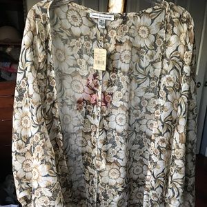 AE Sheer Floral Kimono