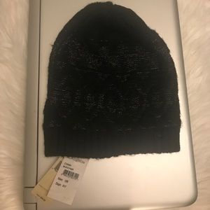 Black and silver beanie - BOGO $10 sale!!
